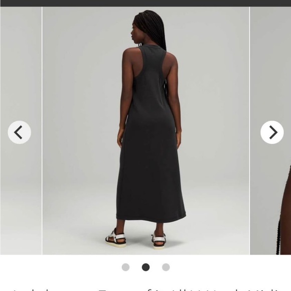 Lululemon Ease of It All Dress. Softstream Fabric. Medium/Size 6. Dark Grey. - Picture 3 of 10